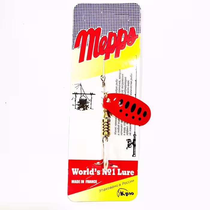 لانسه پلاک ماهیگیری قرمز خالدار MEPPS سایز 3