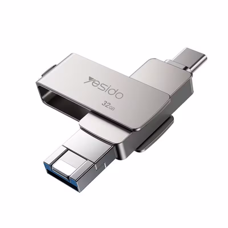 مبدل و‌ فلش مموری 128 گیگابایت یسیدو مدل YESIDO FL12 128GB Flash Drive