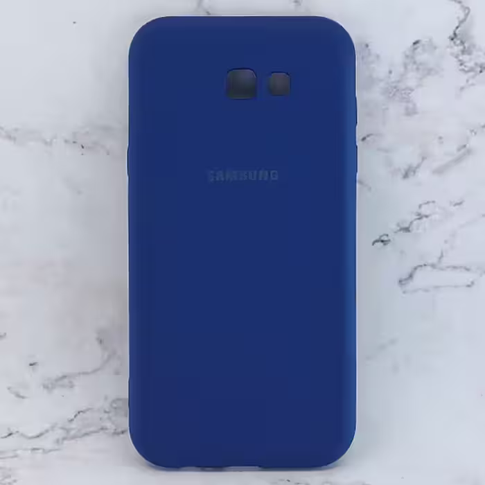 کاور سیلیکونی رنگی مدل TPN مناسب برای گوشی موبایل سامسونگ Galaxy A720 /A7 2017 - سرمه ای