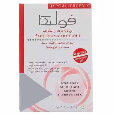 پن فولیکا مدل لایه بردار و اسکراب مناسب انواع پوست وزن 100 گرم