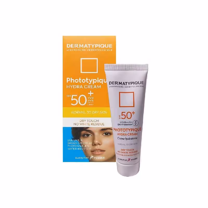 کرم ضد آفتابspf 50 بی رنگ درماتیپیک پوست خشک