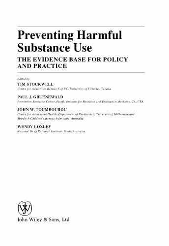 خرید و دانلود نسخه کامل کتاب Preventing Harmful Substance Use: The evidence base for policy and practice