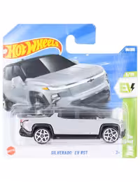 ماشین دکوری مدل Silverado Ev RST Silver برند Hot Wheels