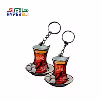 آویز کیف و کوله پشتی چوبی طرح چای حرف ی