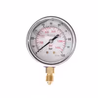 گیج فشار صفحه 10 سانت روغنی 100 بار