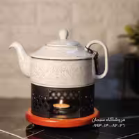 قوری چینی شکس طرح برجسته