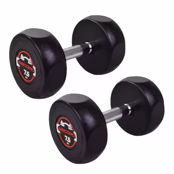 دمبل گرد استپ دار رکورد وزن 7.5 کیلوگرم