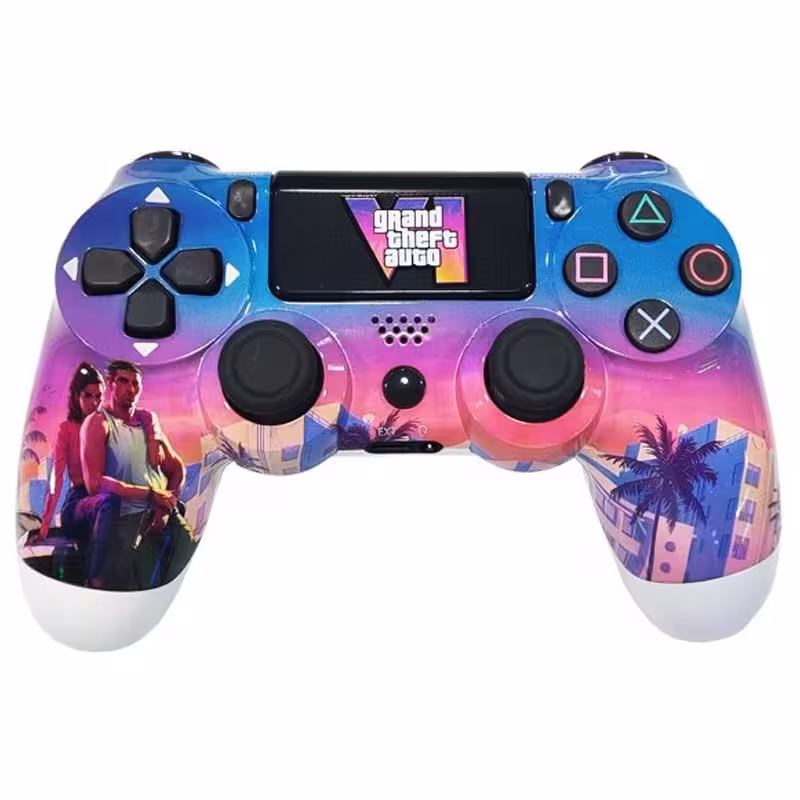 کنترلر بی سیم ps4 برند PLAY X طرح GTA VI