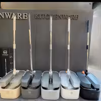 تی مربعی چرخشی دو مخزنه اولترا سطل‌دار WS 700-همراه 3 عدد پد (طوسی.وانیلی.مشکی)