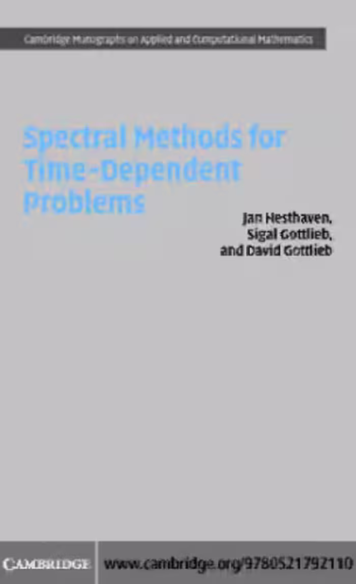 خرید و دانلود نسخه کامل کتاب Spectral Methods for Time-Dependent Problems