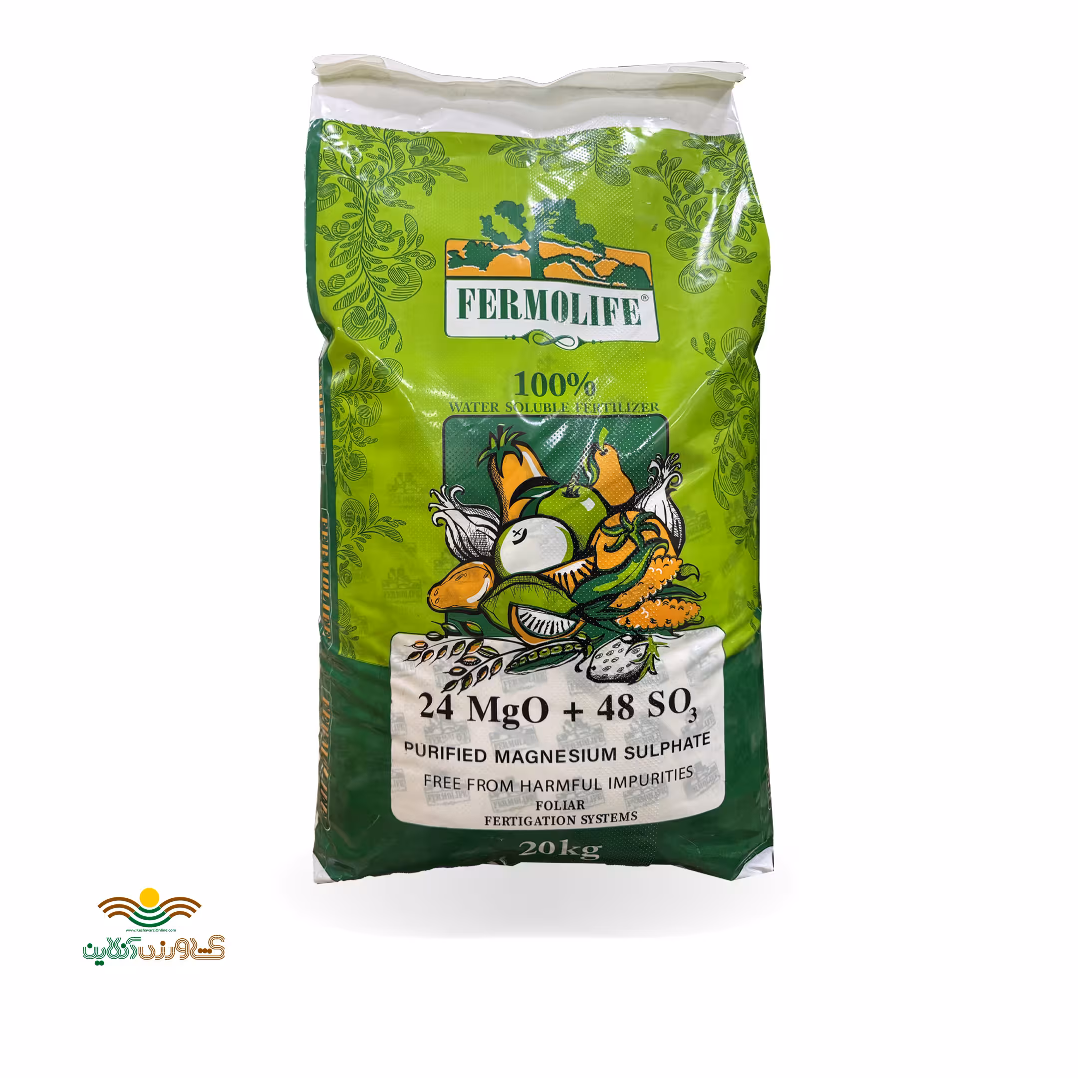 کود سولفات منیزیم پودری فرمولایف 20 کیلوگرمی بهاران