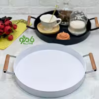 سینی فلزی دسته چوبی ایکیا