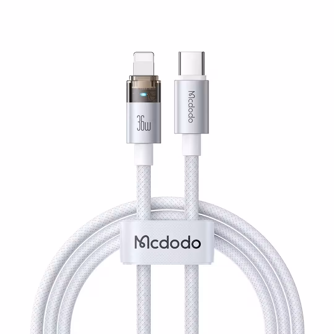 کابل شارژ آیفون تایپ سی به لایتنینگ 36 وات کارپلی مک دودو مدل Mcdodo CA-694 طول 1.2 متر
