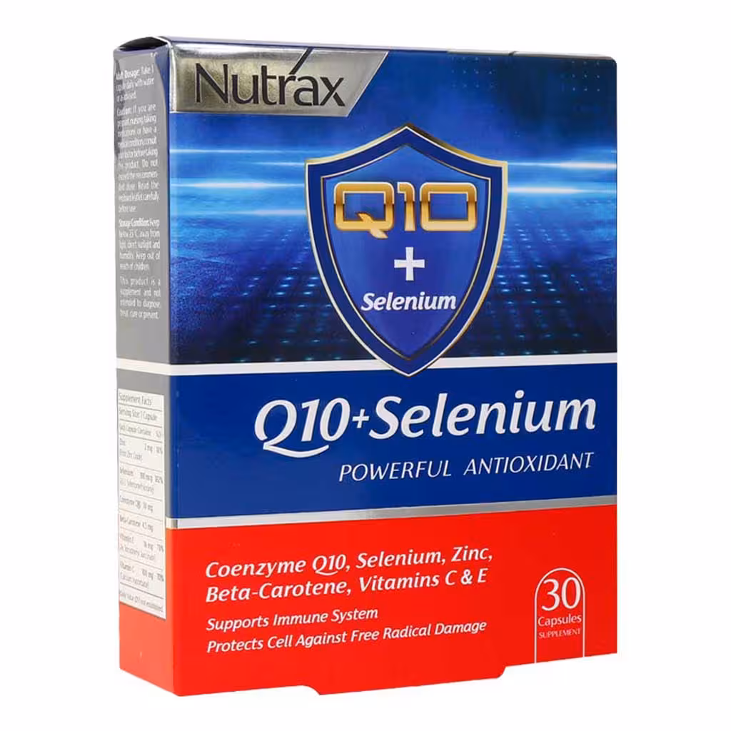 کپسول کیوتن پلاس سلنیوم30 عدد نوتراکس Nutrax