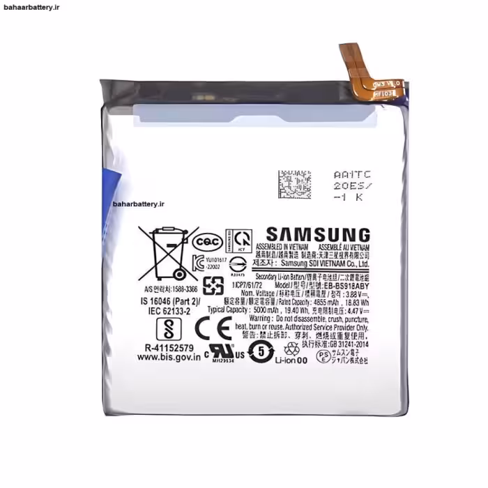 باتری اصلی سامسونگ Galaxy S23 Ultra مدل EB-BS918ABY ظرفیت 5000 میلی‌آمپر
