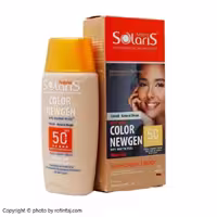 لوسیون آبی ضد آفتاب فاقد چربی بژ روشن SPF50 کالر نیوژن آردن سولاریس 75 میلی