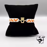 دستبند طلا و میوکی زنانه طرح ولنتاین کد 1288