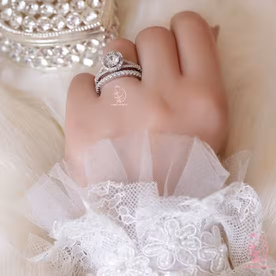 💍حلقه و پشت حلقه جواهری(P_2010)