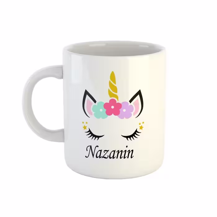 خرید ماگ-لیوان  اسم نازنین  unicorn کد 104