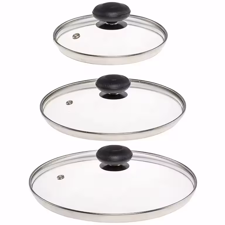 درب قابلمه و تابه مجموعه 3 عددی سایز 20-24-28