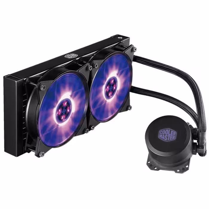 فن خنک کننده پردازنده کولرمستر مدل ام ال 240 ال آر جی بی