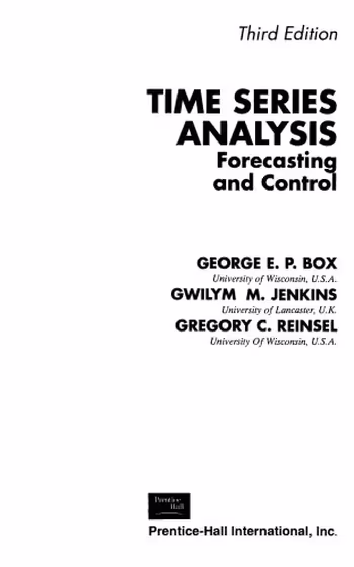 خرید و دانلود نسخه کامل کتاب Time Series Analysis: Forecasting &amp; Control (3rd Edition)