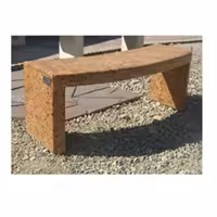 نیمکت دورا با قوس ملایم و پایه رگلاژ شونده