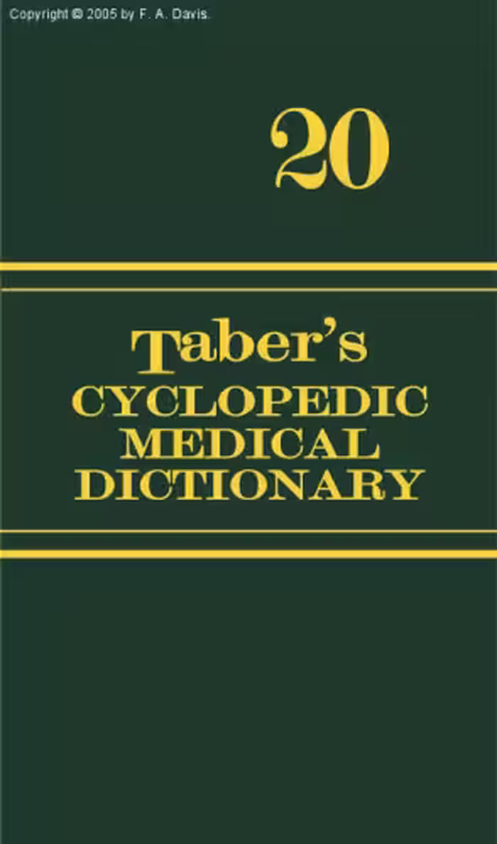 خرید و دانلود نسخه کامل کتاب Taber's Cyclopedic Medical Dictionary