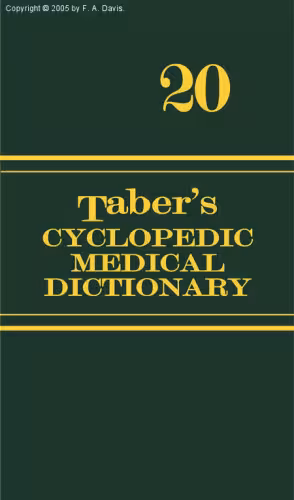 خرید و دانلود نسخه کامل کتاب Taber's Cyclopedic Medical Dictionary