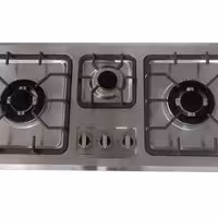 اجاق گاز صفحه ای استیل 3 شعله نوریس مدل 3011