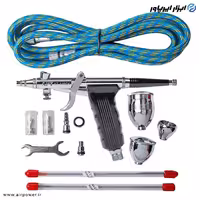 کیت ایربراش تفنگی APT دو تنظیم با لوازم مدل AT-116CK