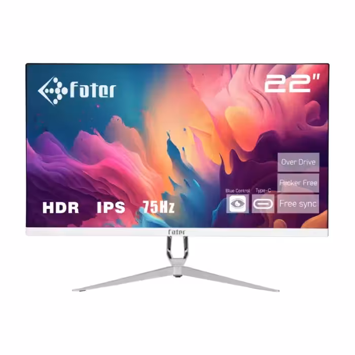 Fater F22-075W4 White 22Inch 75Hz IPS Office Monitor