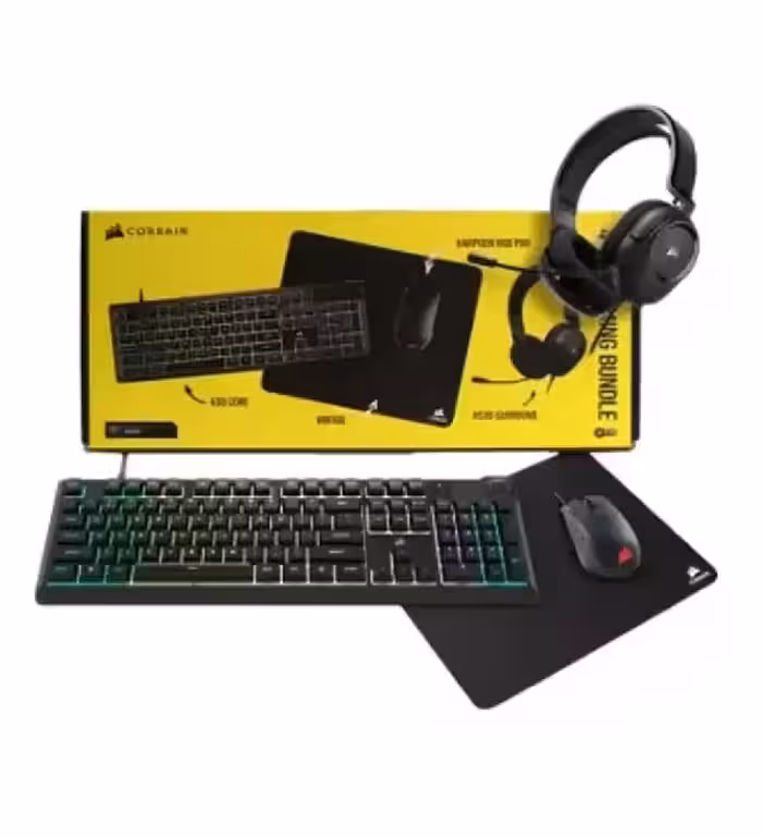 باندل گیمینگ کورسیر مدل CH-9226F65-NA (هدست ، کیبورد ، ماوس و ماوس پد)