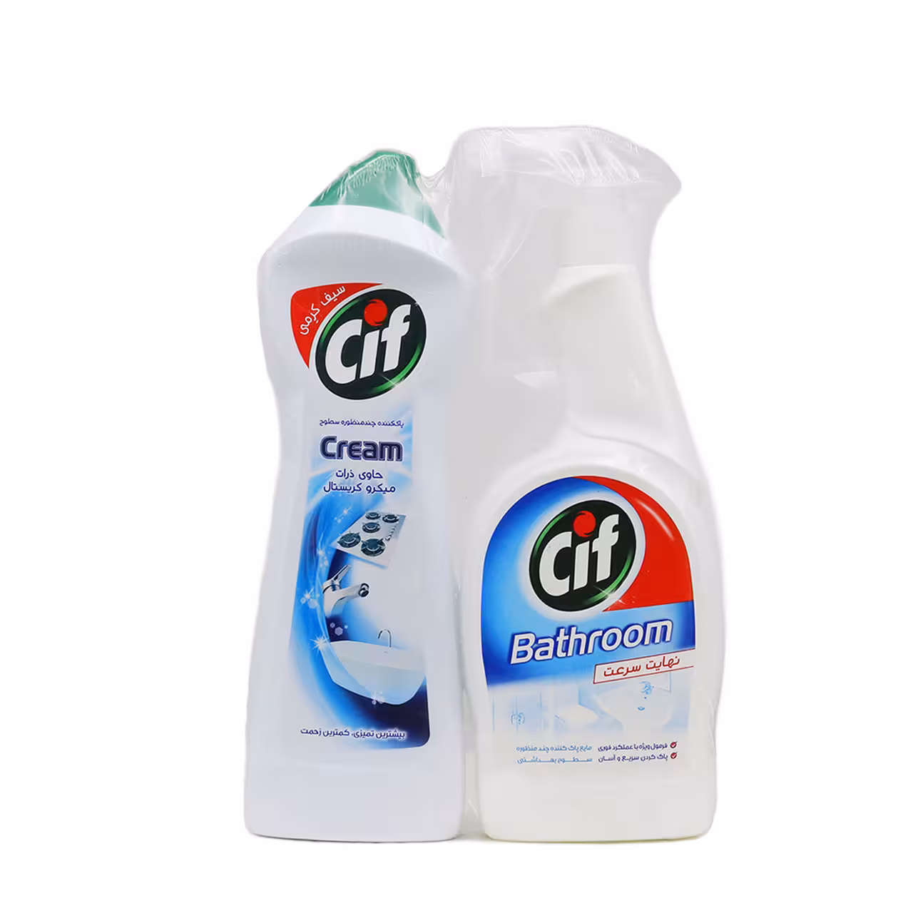 پک 2 عددی مایع کرمی پاک کننده و اسپری سطوح بهداشتی 750 میلی لیتری