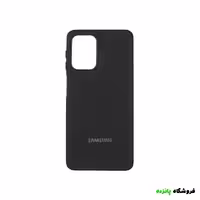 قاب سوزنی سامسونگ A22 4G مدل لوگو متال مشکی