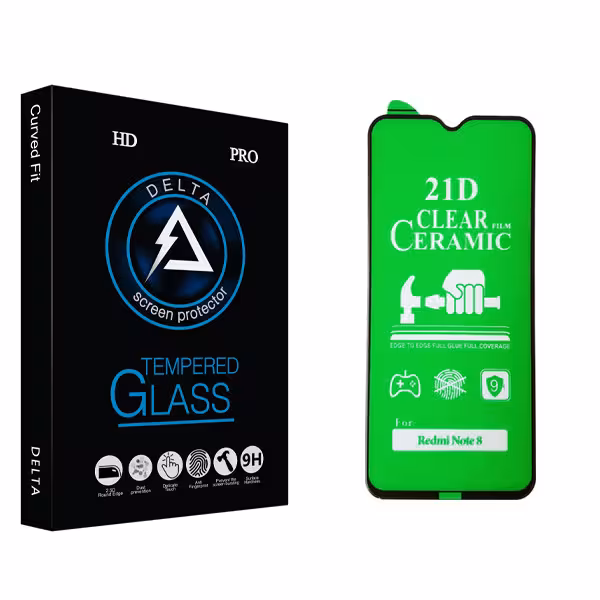 محافظ صفحه نمایش سرامیکی دلتا مدل HD مناسب برای گوشی موبایل شیائومی Note 8