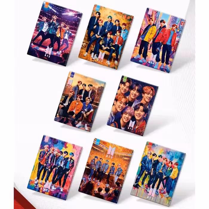 دفتر60برگ سیمی مجلدکلاسیک BTعرش کد196