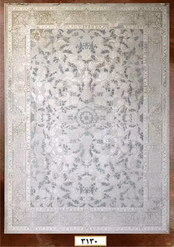 فرش ماشینی گلبرجسته 1200 شانه آکرلیک کاشان- کالکشن وینتیج
