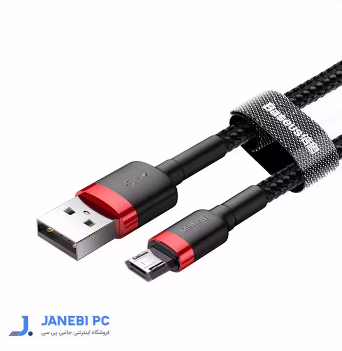 کابل تبدیل USB به microUSB باسئوس مدل CAMKLF-C91 طول 2 متر
