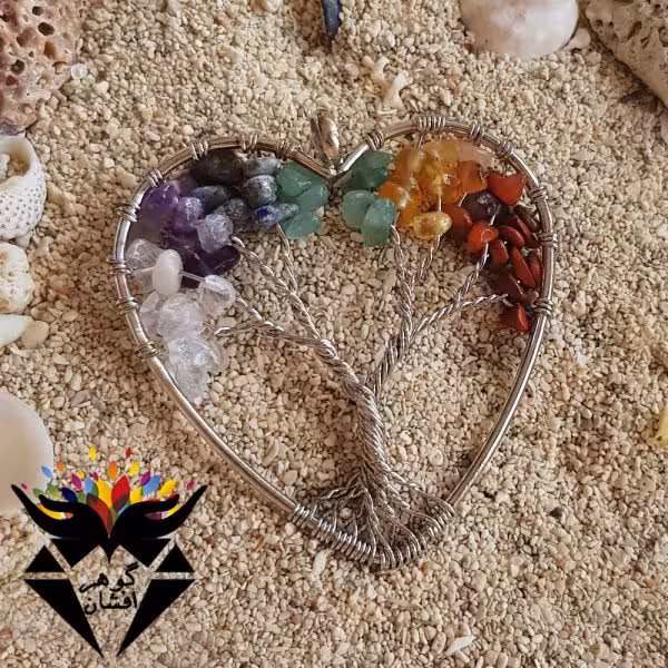 گردنبند هفت سنگ چاکرای قلبی G3153