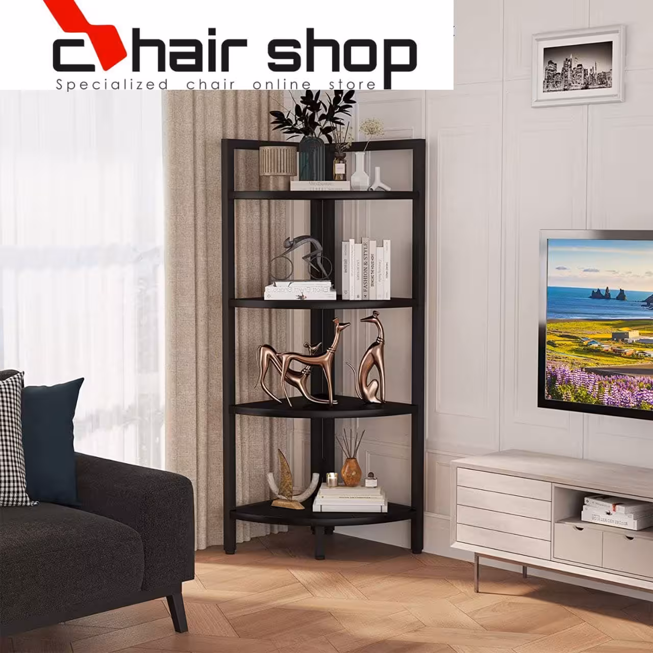 استند و ویترین چوب و فلز کد 9838