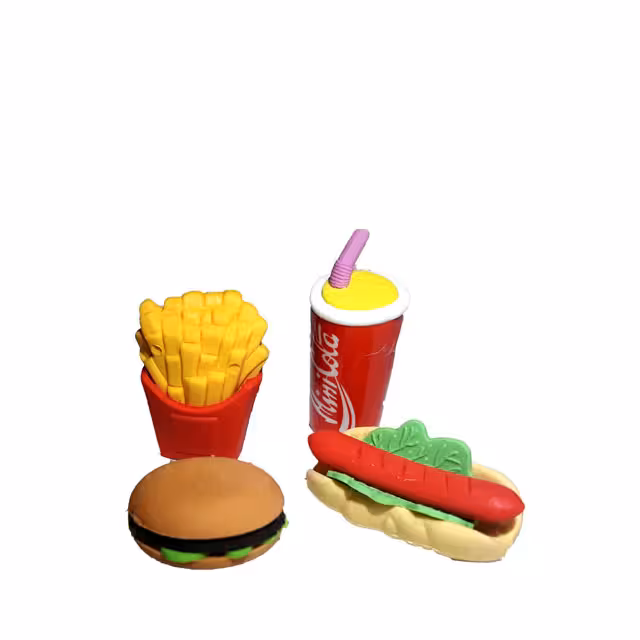 پاک کن فانتزی مدل فست فود 5 عددی