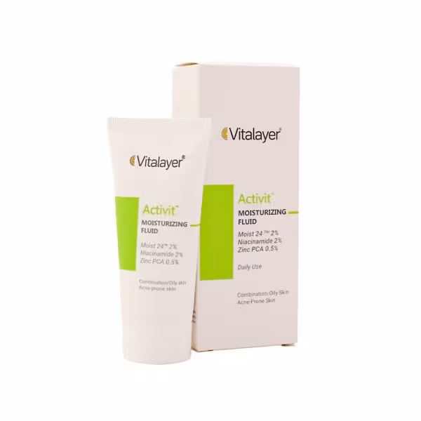 ویتالایر-فلوئید مرطوب کننده صورت اکتی ویت-مناسب پوست چرب و مختلط