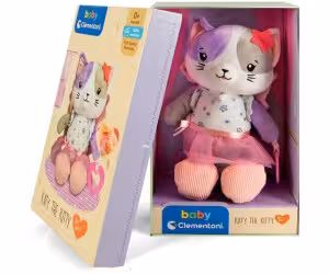 عروسک پولیشی کلمنتونی ایتالیا با جعبه کادویی و ضد حساسیت کیفیت استثنایی  clementoni kitty
