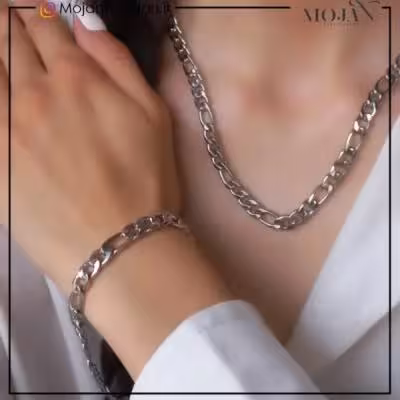 مشخصات و خرید نیم ست فیگارو 6میل سفید کد1125