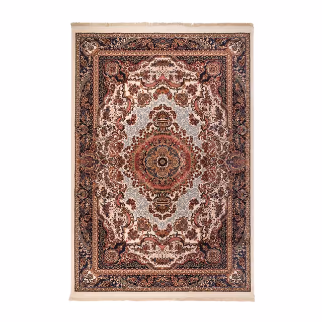 گبه ماشینی دنیای فرش کد 545K زمینه کرم