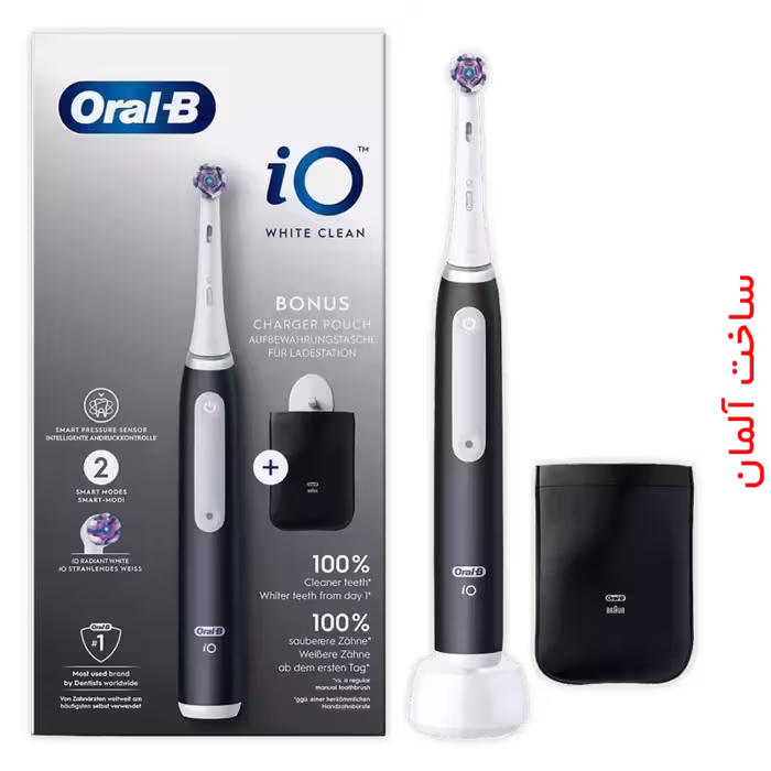 مسواک برقی اورال بی مدل IO White Clean رنگ مشکی