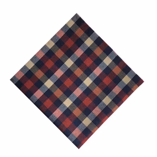 دستمال جیب مردانه چهارخانه دست دوز PSH1191