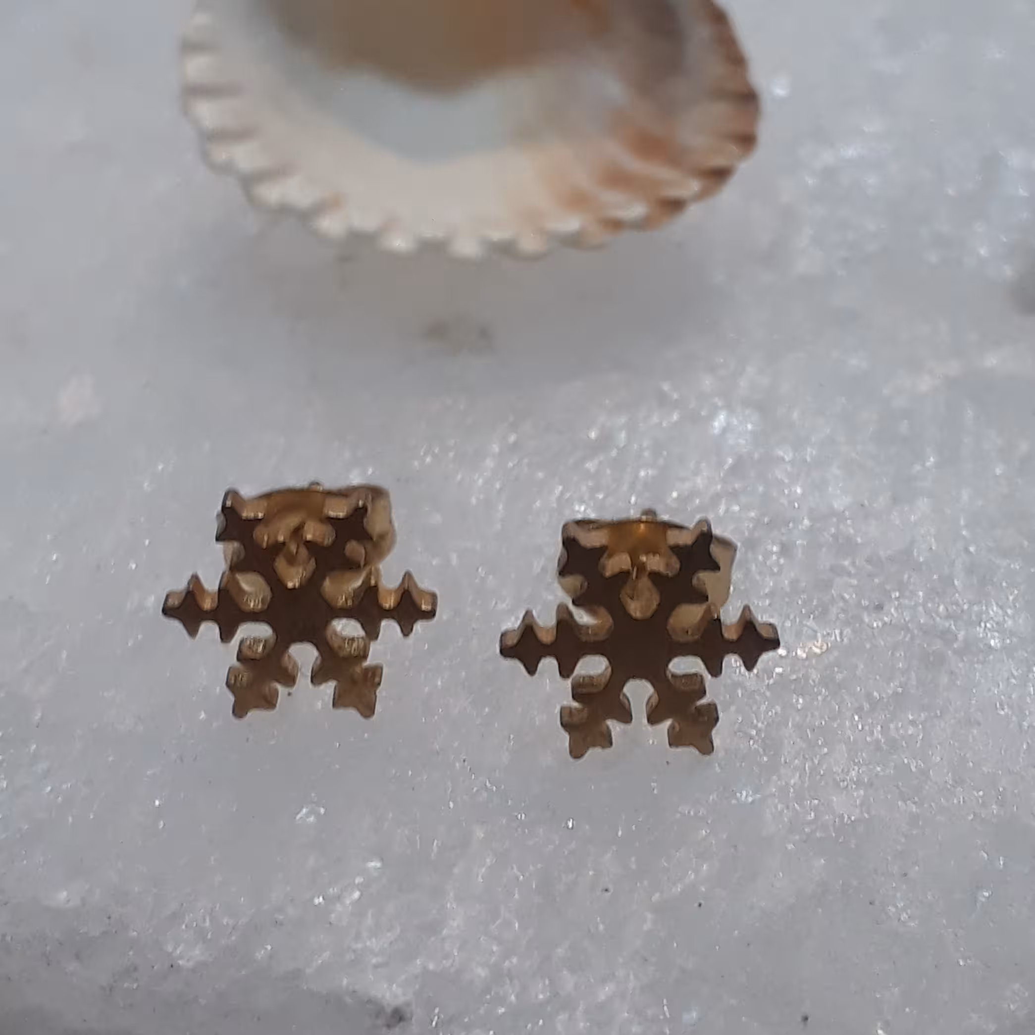 گوشواره میخی استیل برف