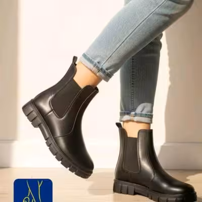 نیم بوت بغل کش زنانه بوت شیک دانشجویی